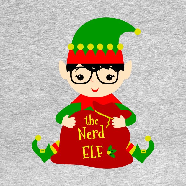 The Nerd Elf Family Matching Christmas 2020 Gift by NiftyGiggles